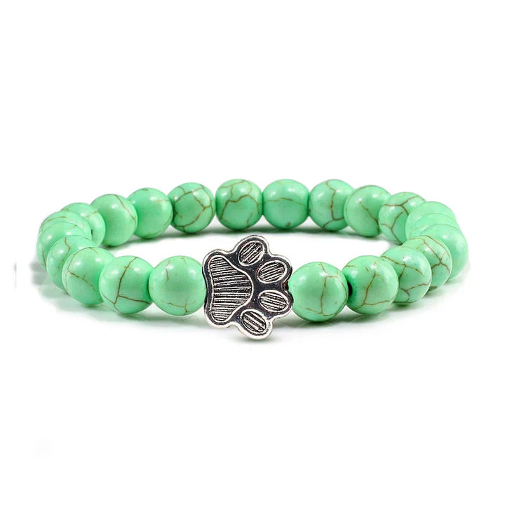 Pulsera de Pata con Cuentas – Diseño de Piedra Natural