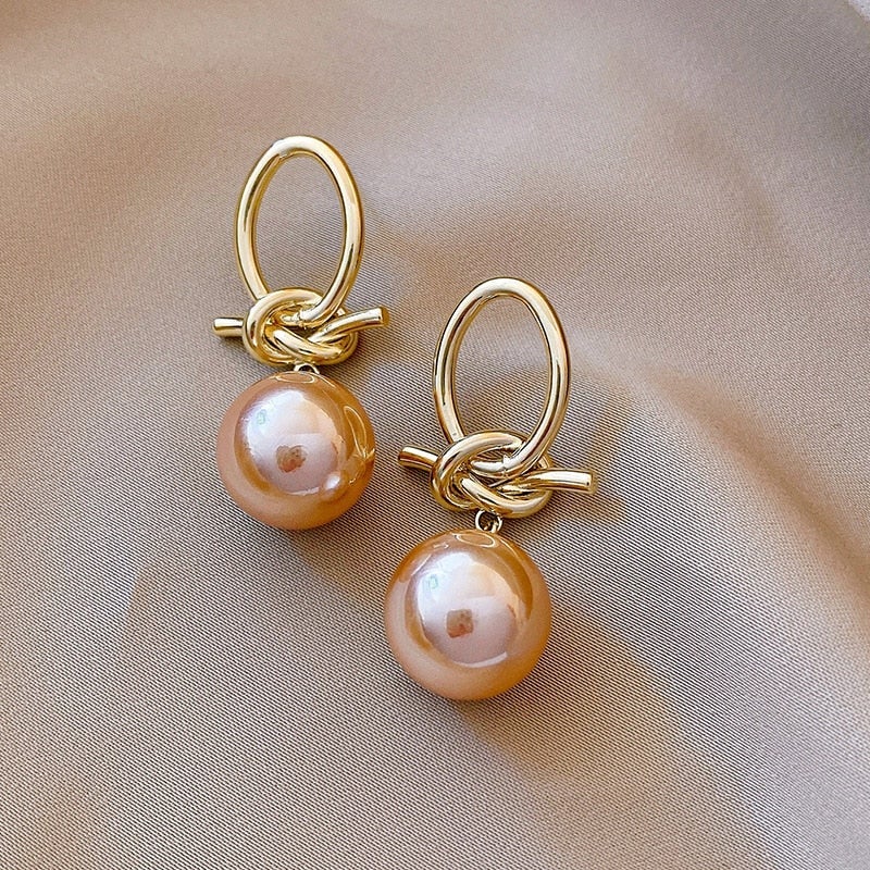 Pendientes de Perlas en Oro
