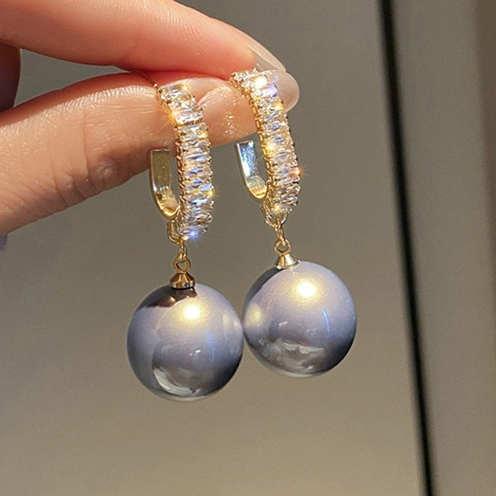 Pendientes de Perlas y Circonitas de Lujo