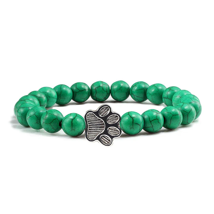 Pulsera de Pata con Cuentas – Diseño de Piedra Natural