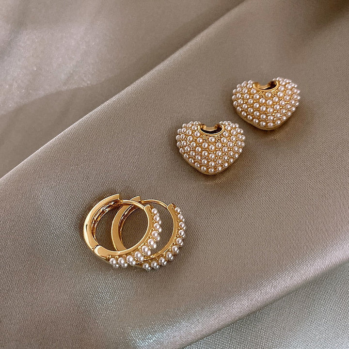 Pendientes Perla de Amor en Oro