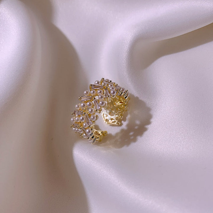 Anillo de Perla de Lujo en Oro