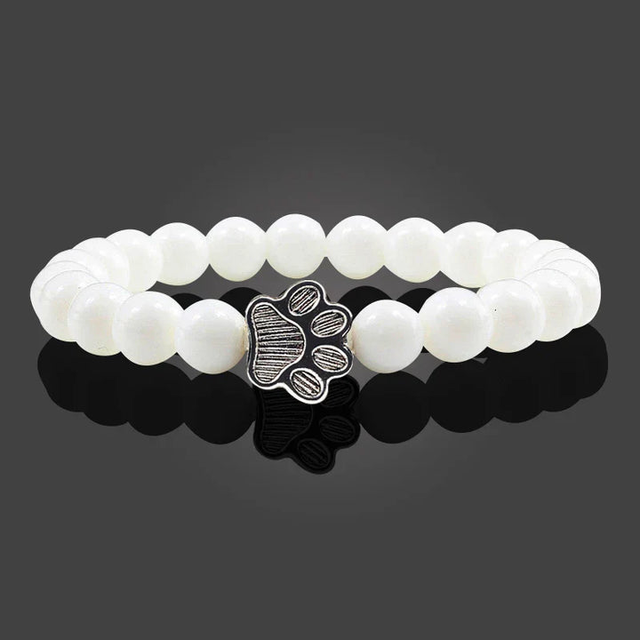 Pulsera de Pata con Cuentas – Diseño de Piedra Natural