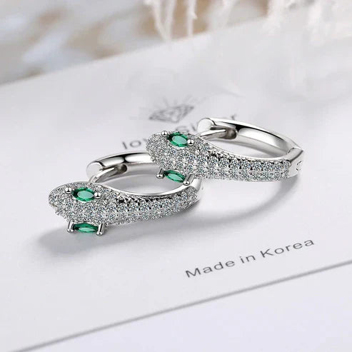 Pendientes de plata con forma de serpiente