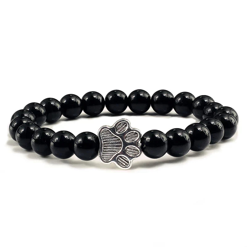 Pulsera de Pata con Cuentas – Diseño de Piedra Natural