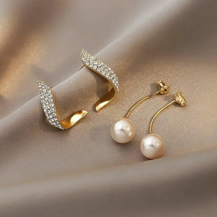 Pendientes de oro con perlas