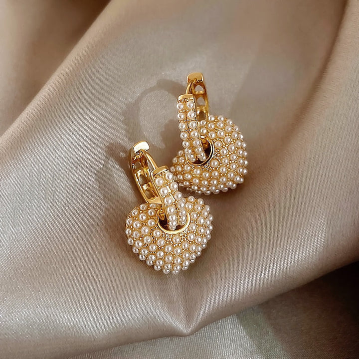 Pendientes Perla de Amor en Oro