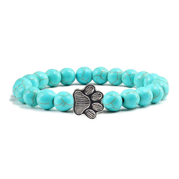 Pulsera de Pata con Cuentas – Diseño de Piedra Natural