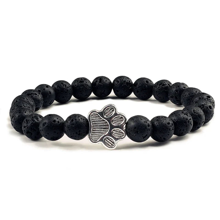 Pulsera de Pata con Cuentas – Diseño de Piedra Natural