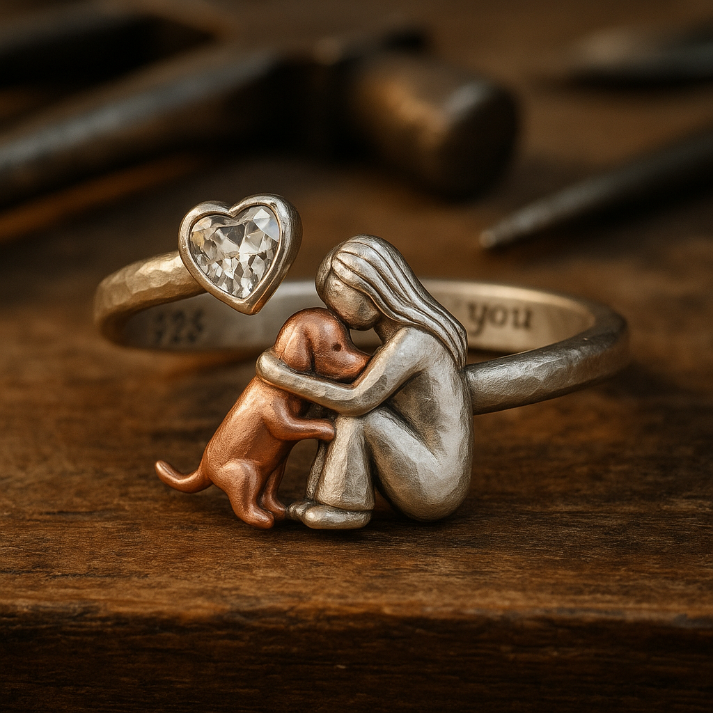 Anillo Artesanal en Plata Esterlina 925 con Circonita en Forma de Corazón – Talla Ajustable