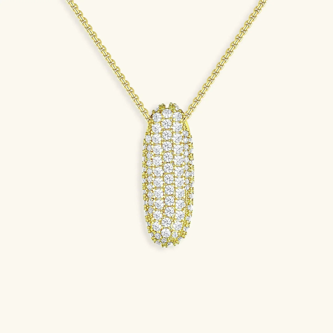 Collar de Diamantes con Inicial en Burbuja
