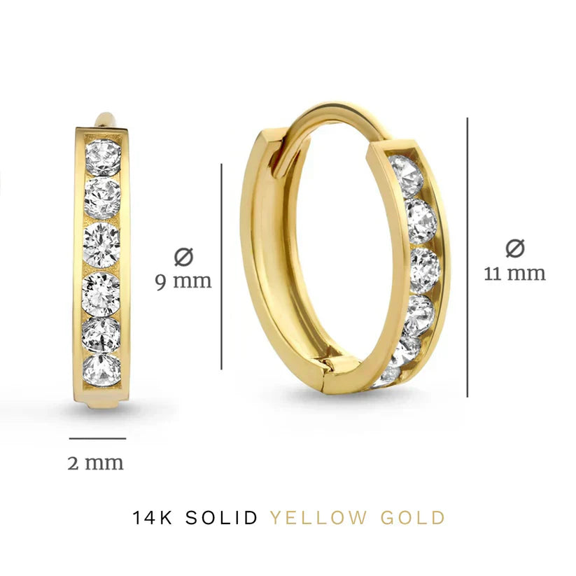 Conjunto de pendientes Dara Brillane con piedras