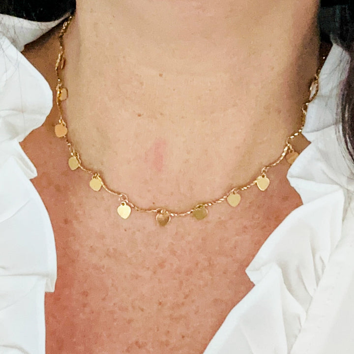 Collar con colgante en forma de corazón Melita