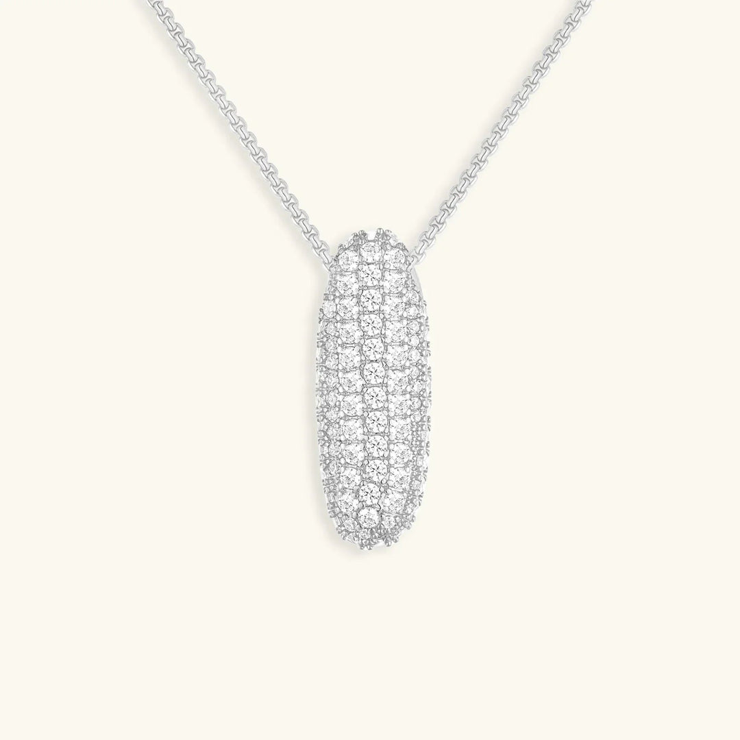 Collar de Diamantes con Inicial en Burbuja