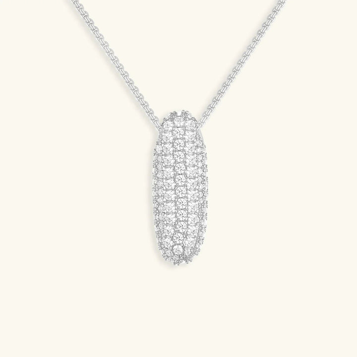 Collar de Diamantes con Inicial en Burbuja
