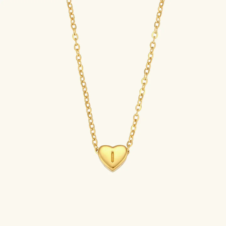 Collar de Oro con Inicial de Corazón