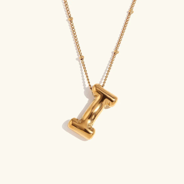 Collar de Oro con Inicial Balloon