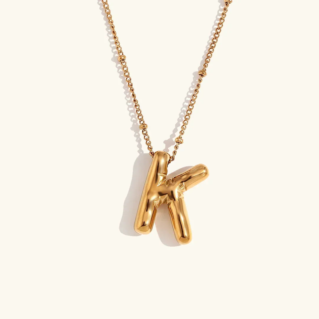 Collar de Oro con Inicial Balloon