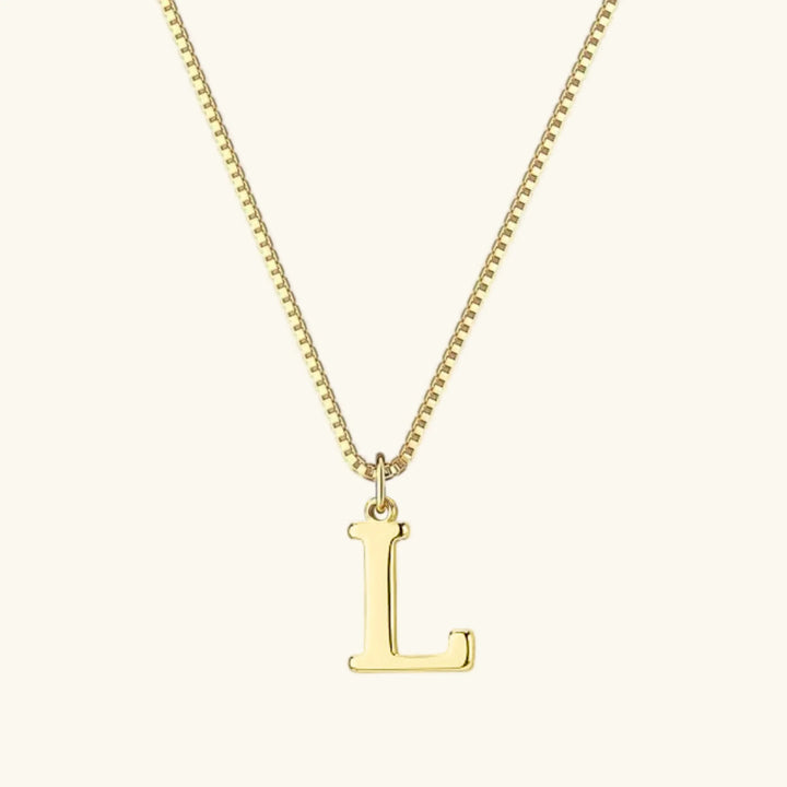 Collar de Oro con Letra Inicial