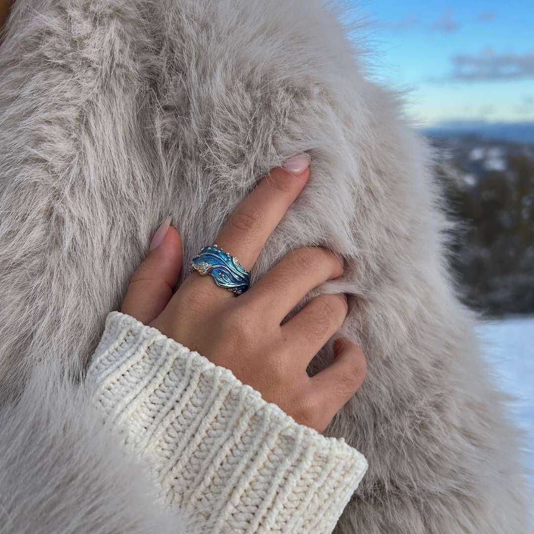 Anillo Ondulado Antiguo (Ajustable)