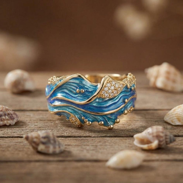 Anillo Ondulado Antiguo (Ajustable)