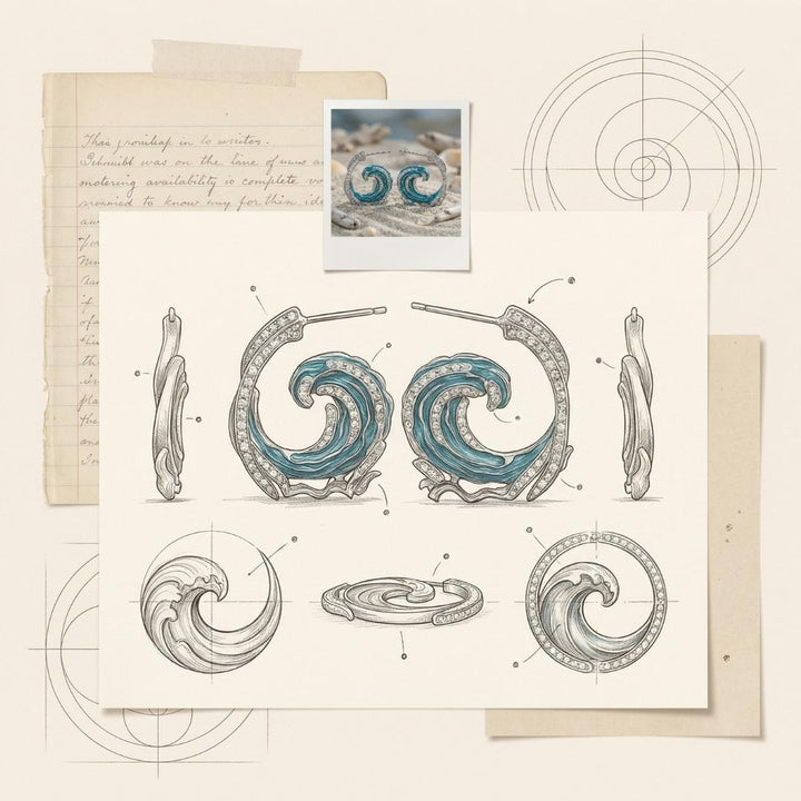 Selenea | Pendientes Juramento del océano