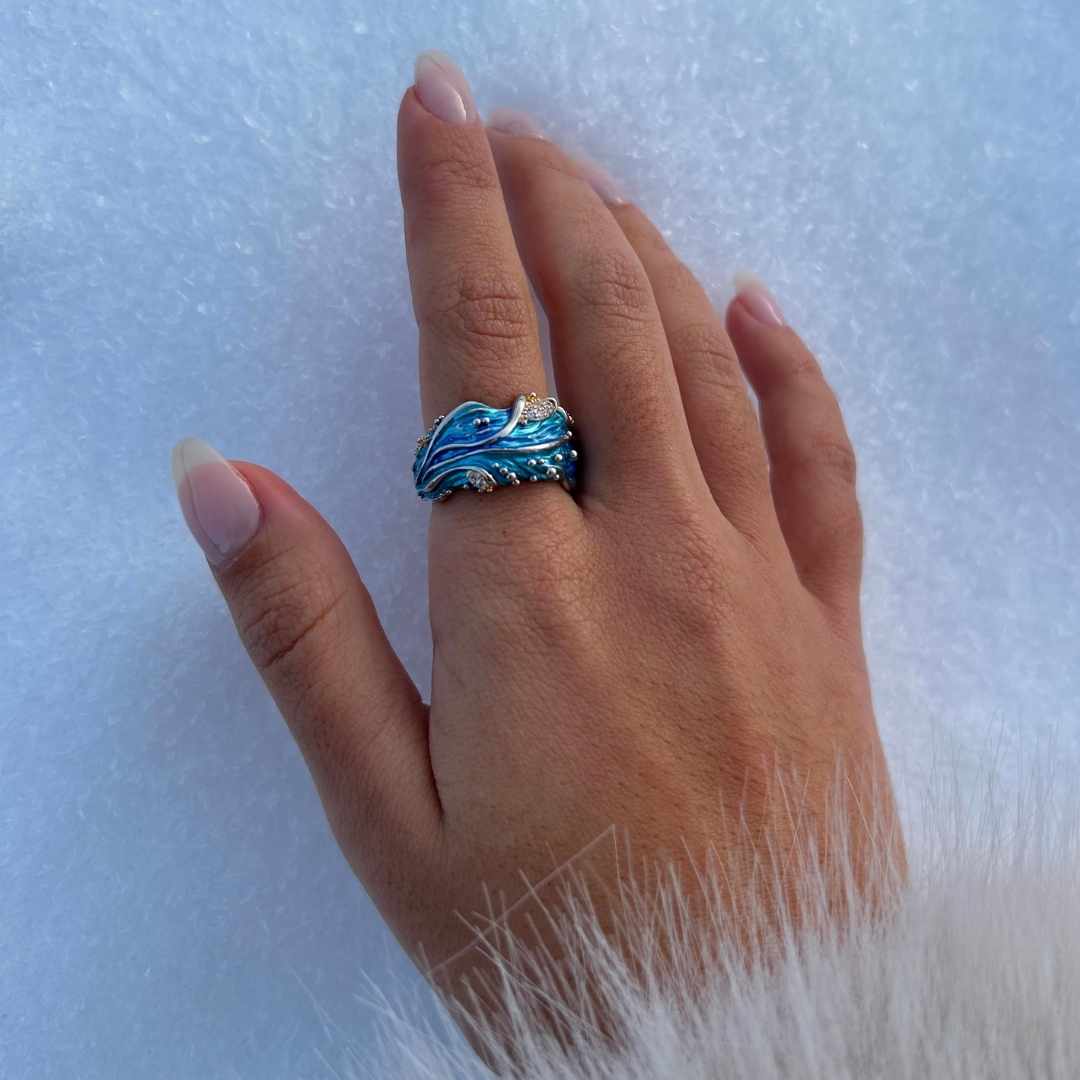 Anillo Ondulado Antiguo (Ajustable)