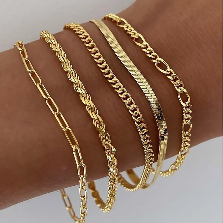 Conjunto de Pulseras Valentina | Oro