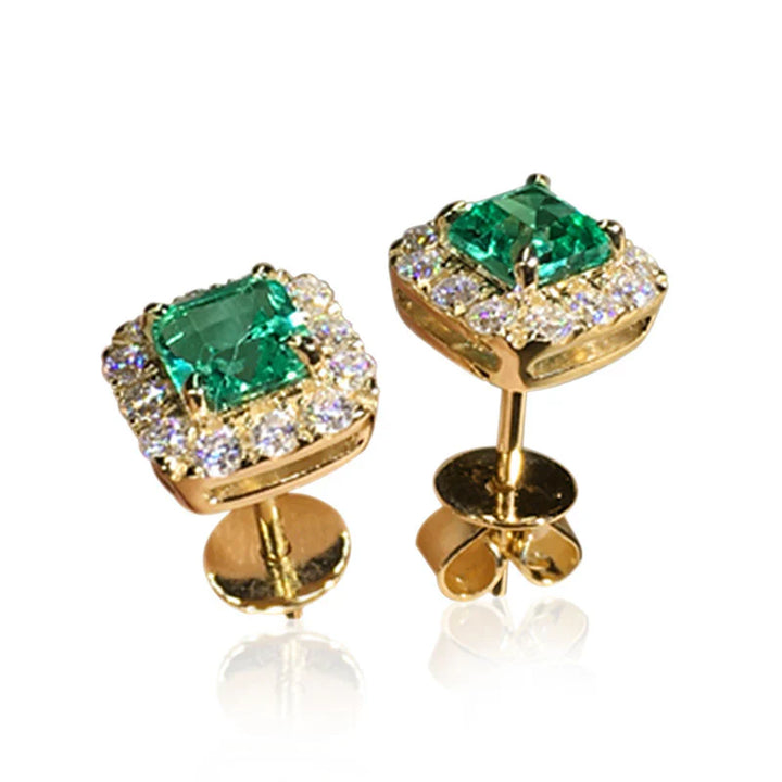 Pendientes Camelia de Oro Elegante