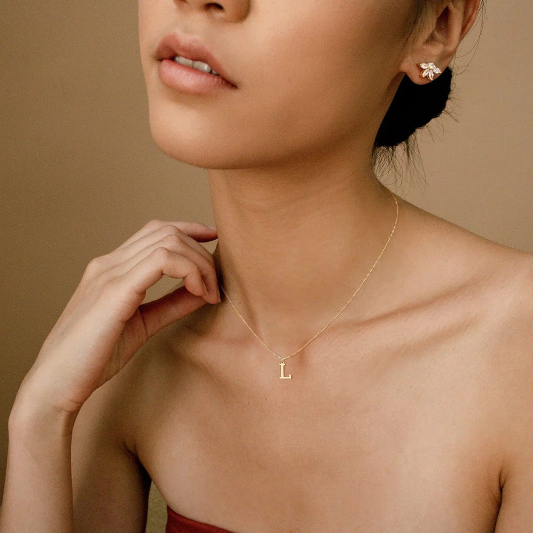 Collar de Oro con Letra Inicial