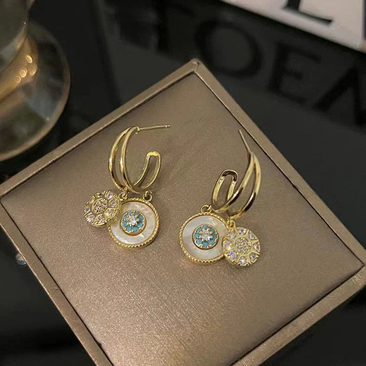 Pendientes Caleidoscopio Dorados