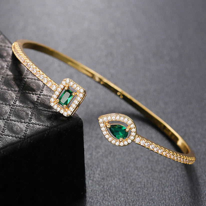 Pulsera Esmeralda Brillante