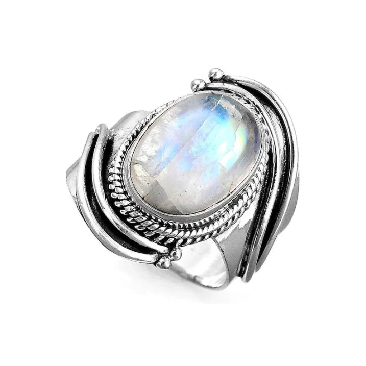 Anillo Elegante con Piedra de Luna
