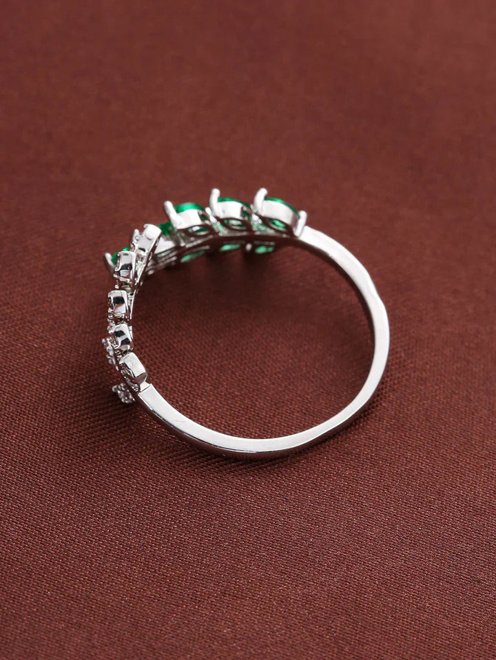 Anillo Hoja Verde Antiguo