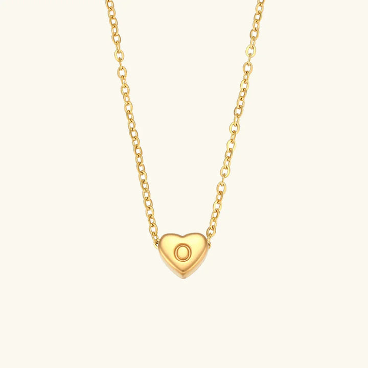Collar de Oro con Inicial de Corazón