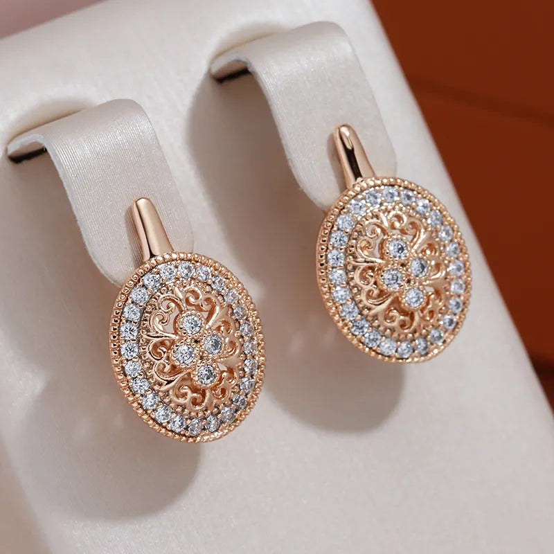 Pendientes Redondeados Brillantes y Elegantes