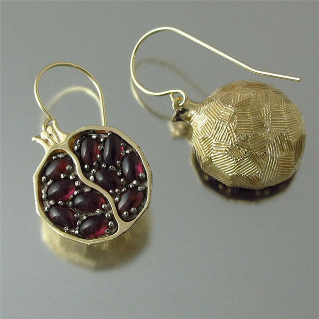 Pendientes Granada Boho en oro