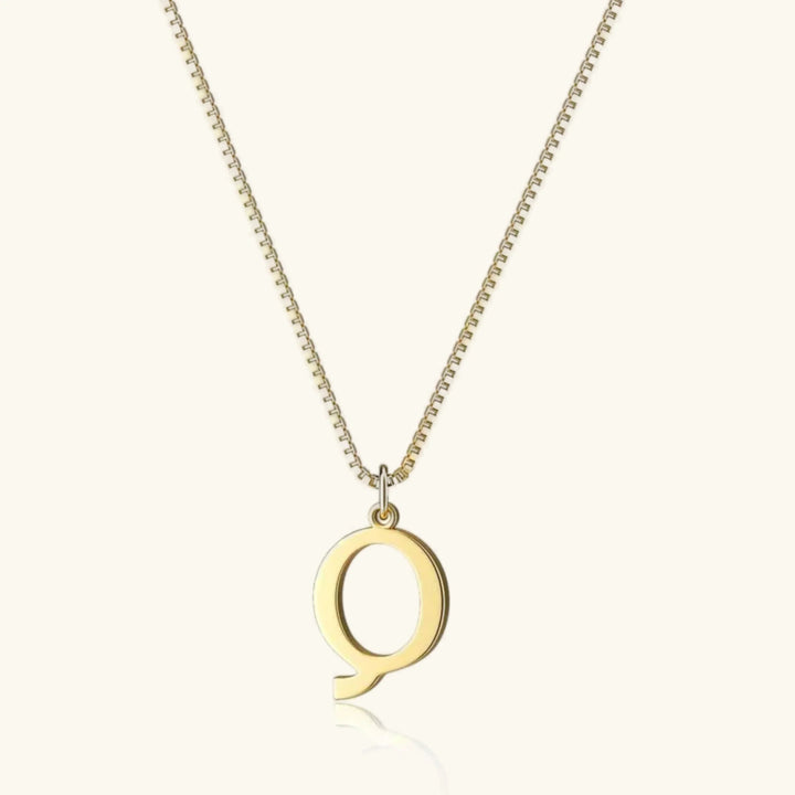 Collar de Oro con Letra Inicial