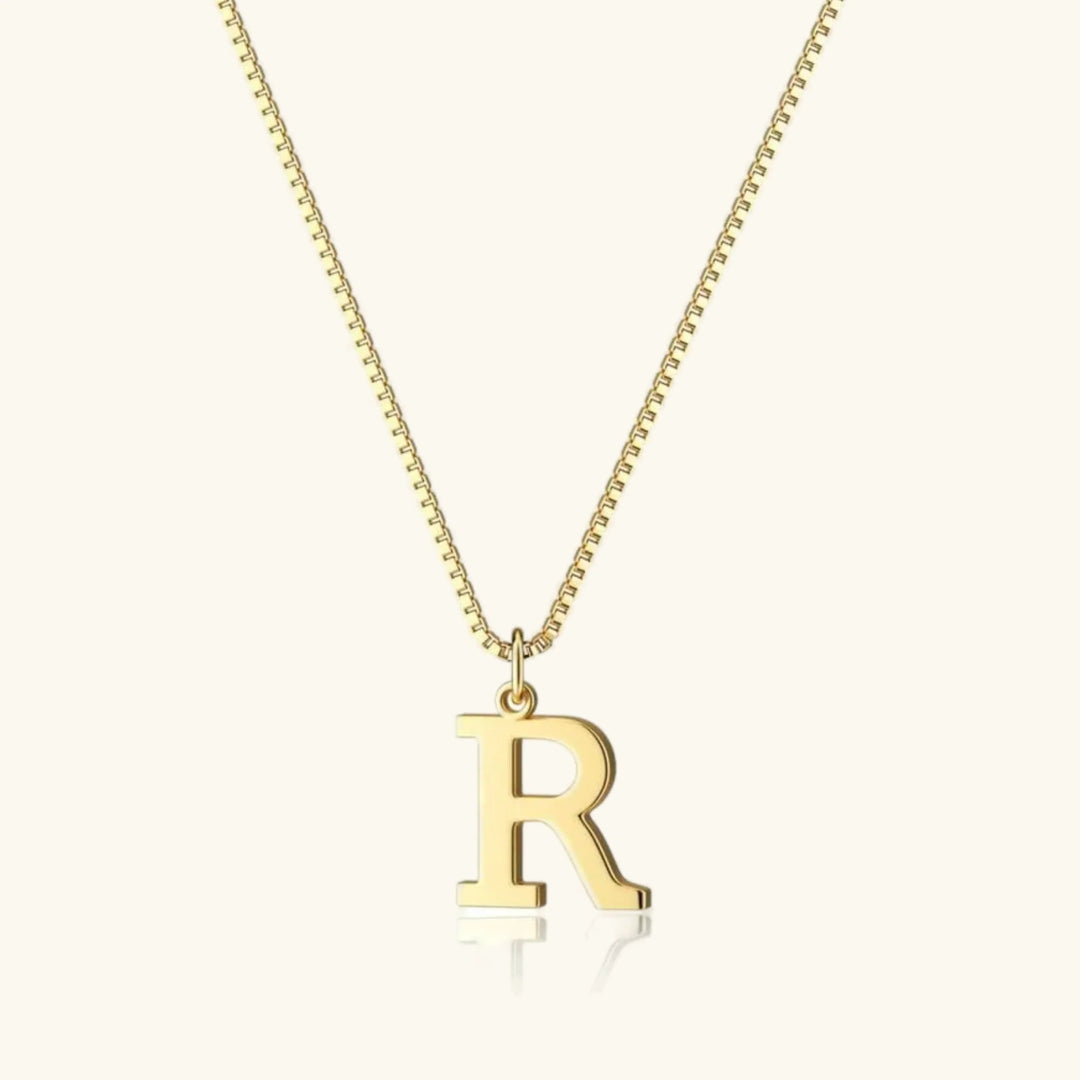 Collar de Oro con Letra Inicial