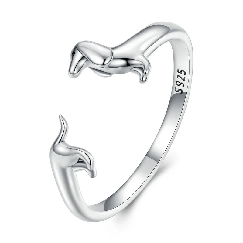 Anillo Perrito Salchicha (Ajustable)