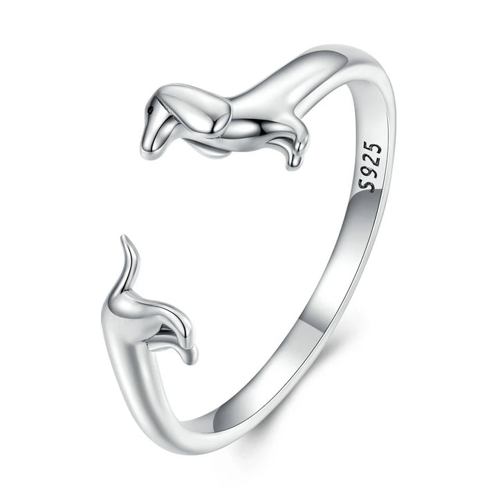 Anillo Perrito Salchicha (Ajustable)