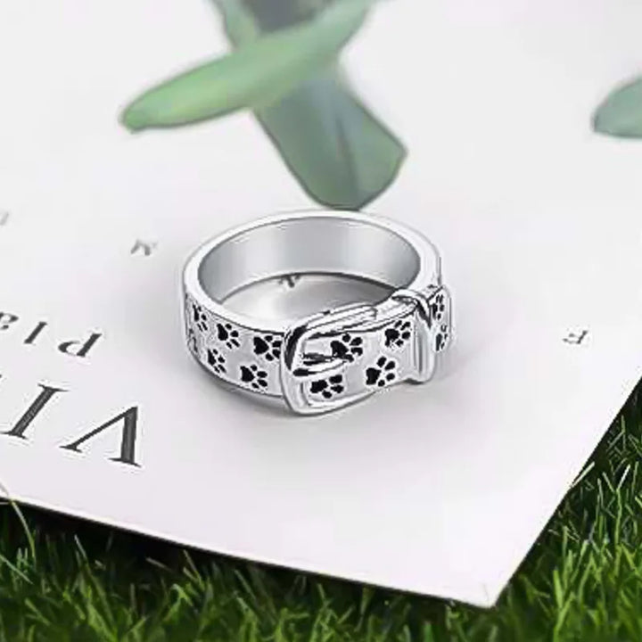 Anillo Collar Bonito y Elegante Inspirado en Perros