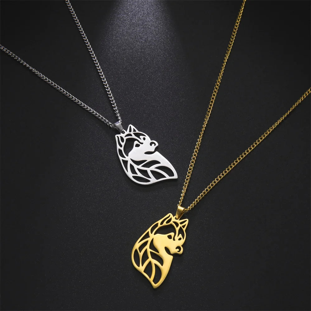 Collar Husky en Plata y Oro