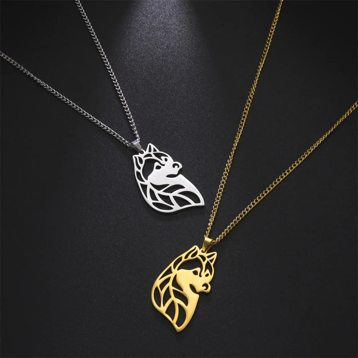 Collar Husky en Plata y Oro