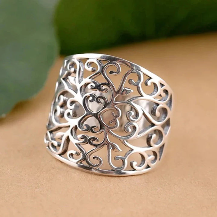 Anillo Corazones de Plata