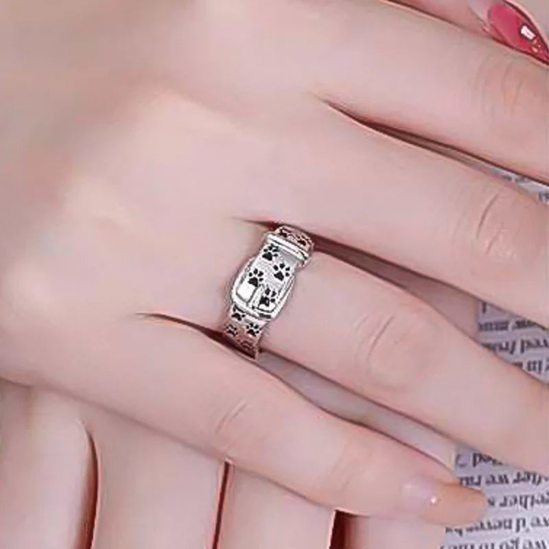 Anillo Collar Bonito y Elegante Inspirado en Perros