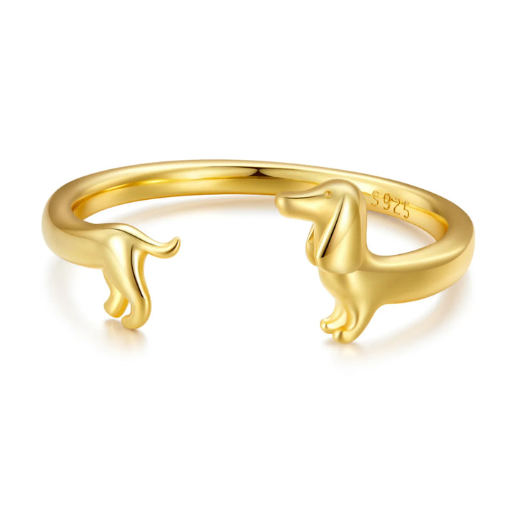 Anillo Perrito Salchicha (Ajustable)