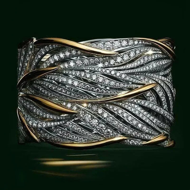 Anillo Alice en Oro y Cristales