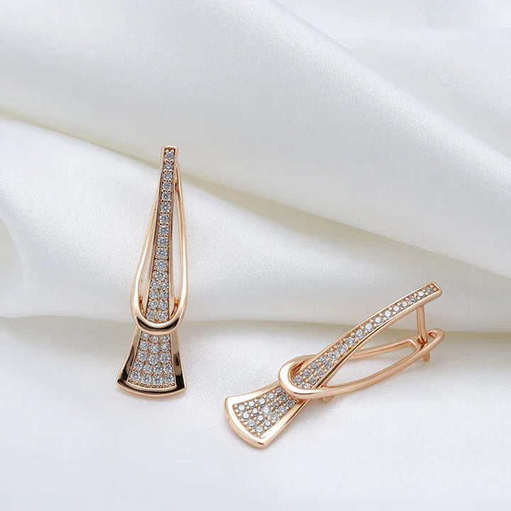 Pendientes Cristal Radiante | Oro