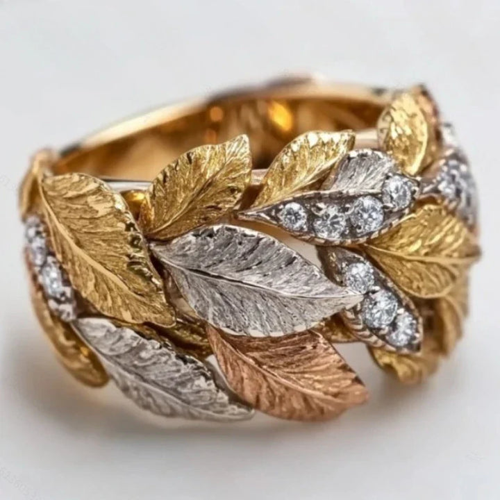 Anillo Otoño en Oro, Plata y Cobre